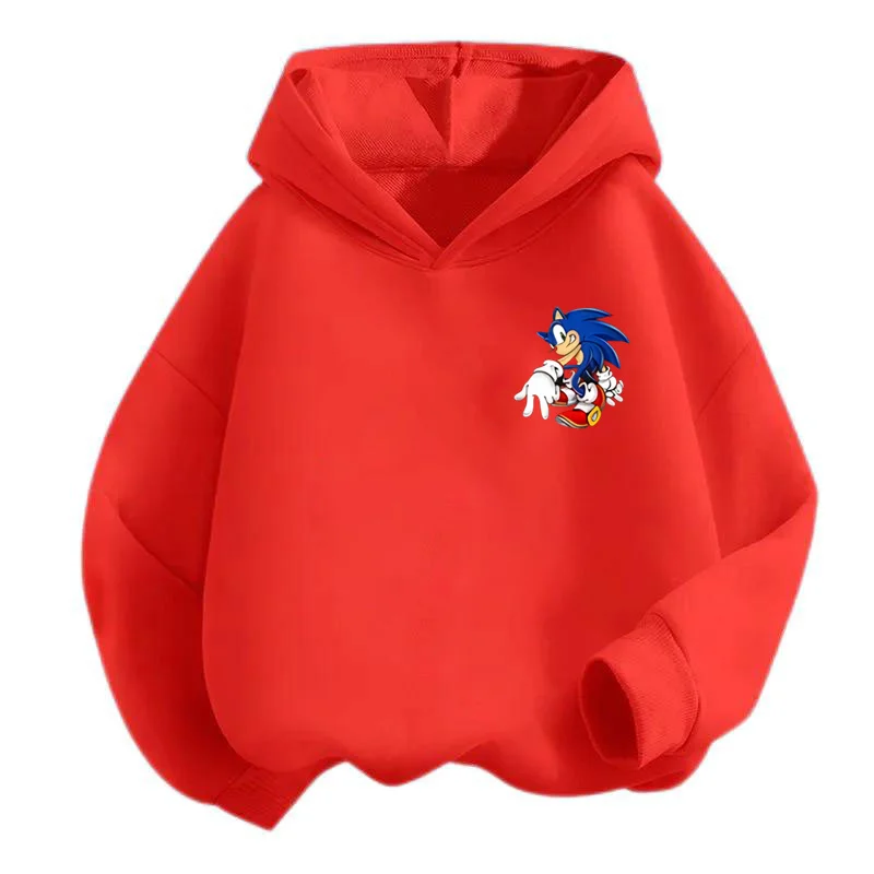 thumbnail image 1 of Sudadera con capucha para niño de 2 a 12 años, ropa de abrigo para niño y niña, ropa de bebé Sonic, tops de primavera 2024, ropa para madres y niños, 1 of 5