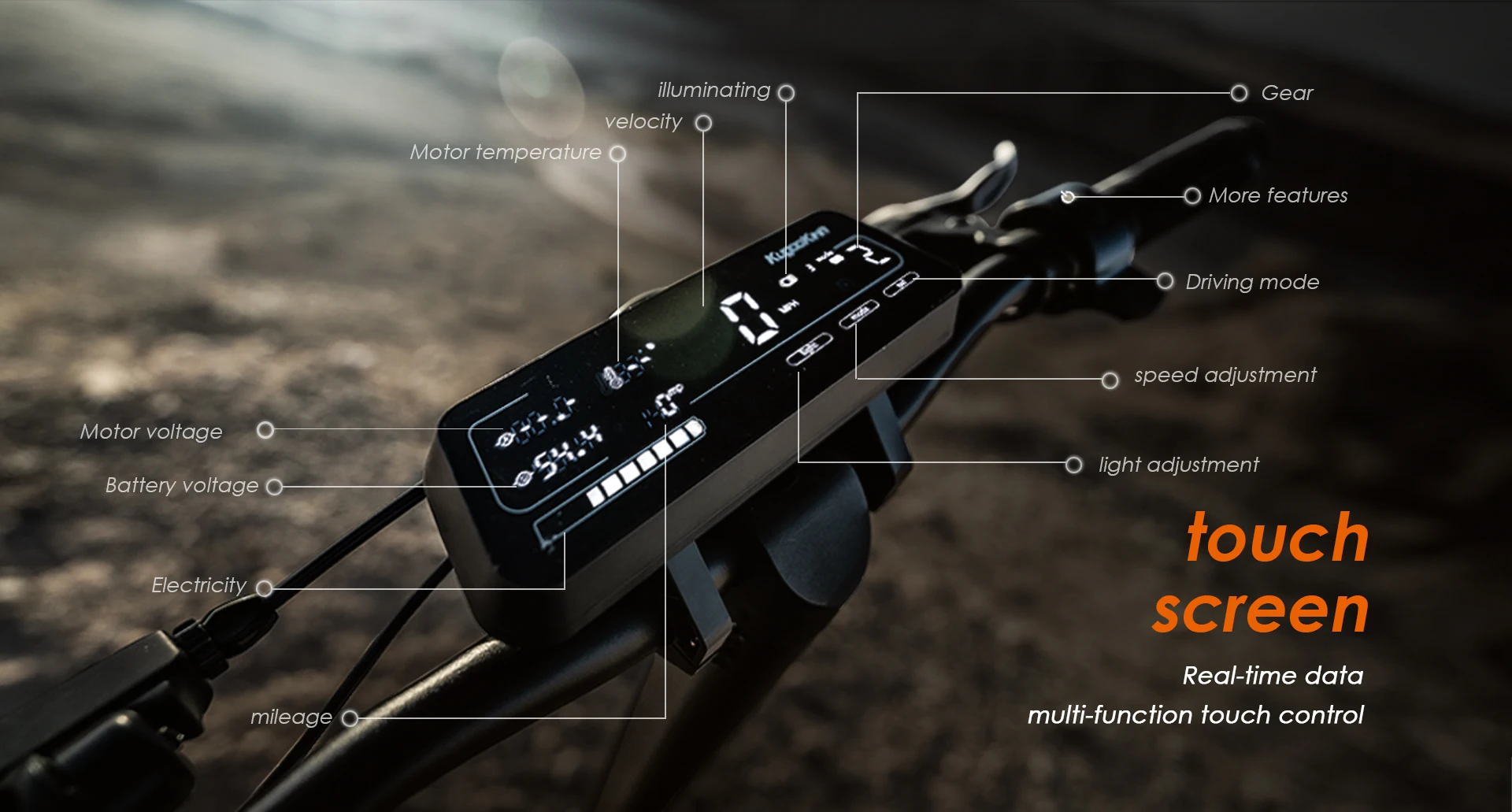 Scooter braking system close‑up