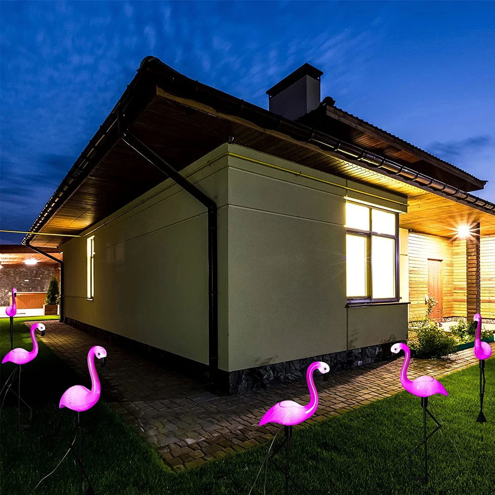 Flamingo Solar Lights Outdoor Solar Decorations Lawn Garden Ornaments Yard Waterproof Stake Lights for Christmas Patio solar lights,solar wall lamp,solar ground lights,led fairy lights,lawn lamp,garden lighting