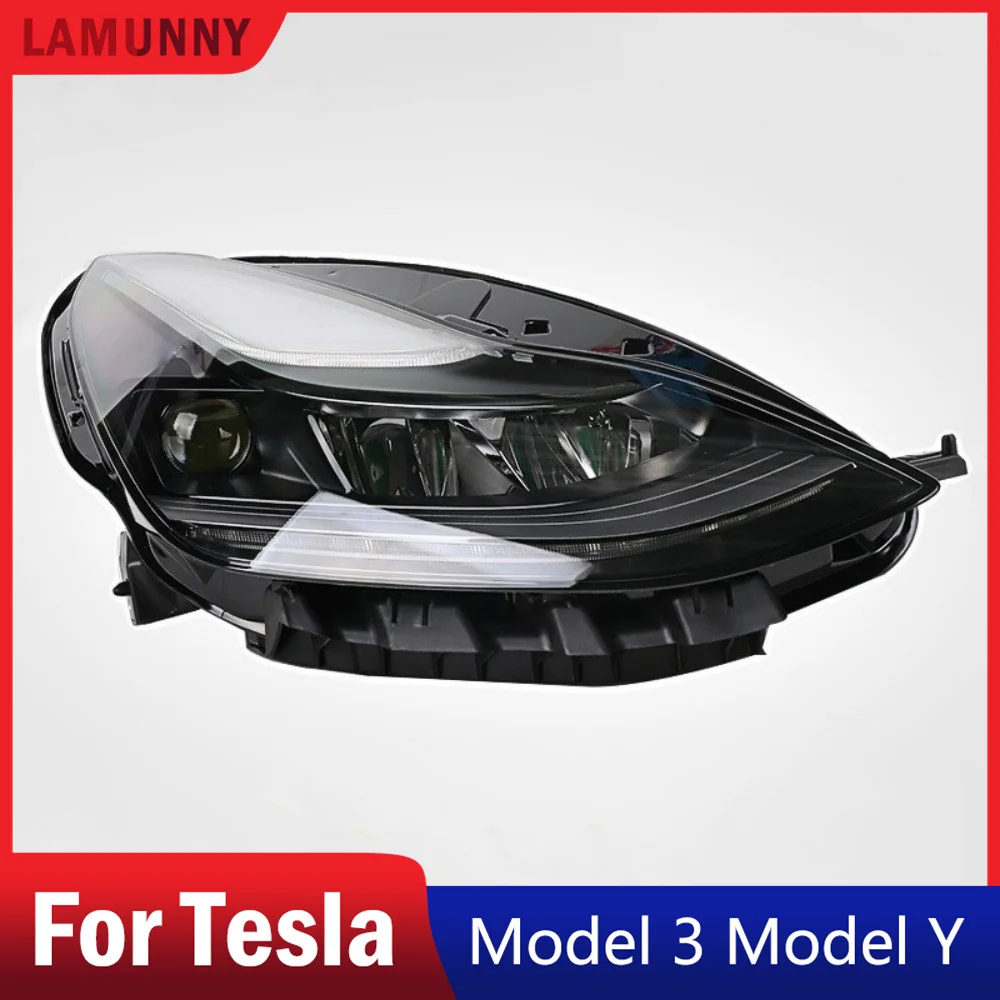 

LED Headlight Assembly Fit for Tesla Model 3 2021-2023 OE Style Front Headlamp Replace 1077375-00-C 1077376-00-C