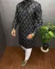 2026 Version Of Middle Eastern Style Muslim Robe Personality Bronzed Mid-length Long-sleeved Shirt Muslim Arabic Dress Men