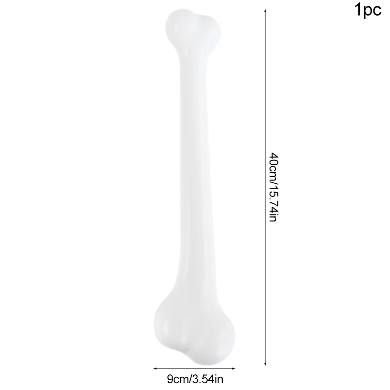 Kunststoff-Knochen Set – 6 Stück, Ca. 22 Cm Lang, Weiß, Für Halloween-Deko, Cosplay & Partys
