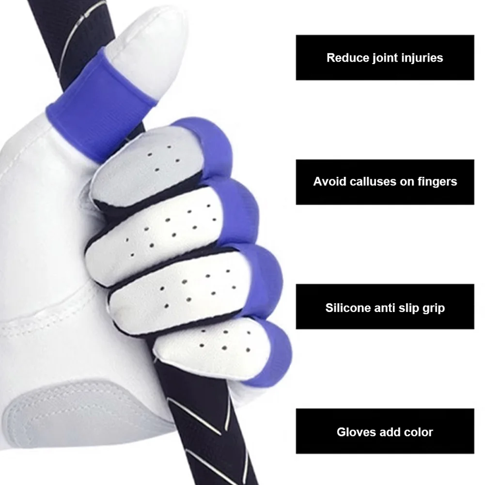 10 Pcs Set Silicone Golf Finger Sleeves Finger Tubes Protective Cover for Basketball Baseball Tennis Bowling