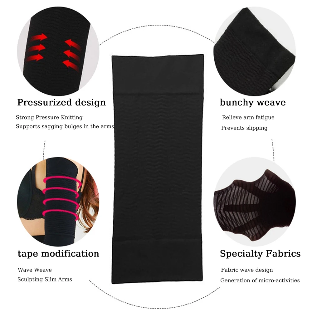 Knitted Arm Sleeve for Shaping and Beauty, Elastic Contraction and Auxiliary Compression Arm Sleeve