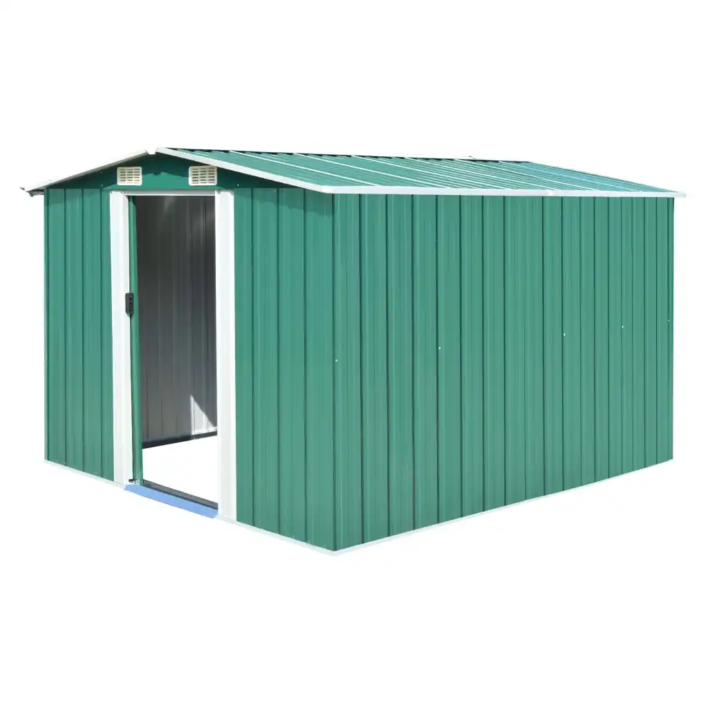 Rifugio Da Giardino 257X298X178 Cm Vertabri Da Giardino Per Esterni In Metallo Con Struttura A Pavimento In Metallo, Riparo Per Esterni, Cabina