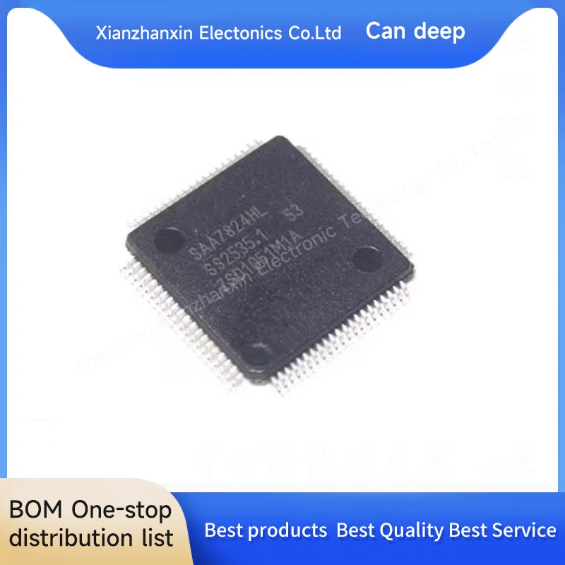 

1pcs/lot SAA7824HL SAA7824 QFP80 Audio decoder in stock