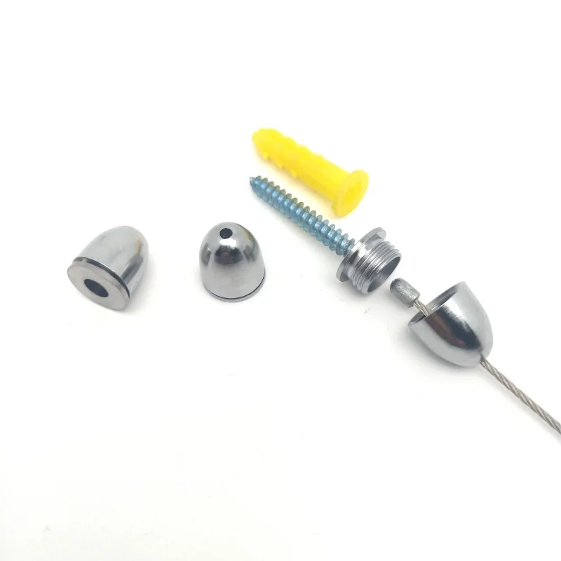 10pcs Copper/Iron Fasteners Led Panel Light Fixing Parts Thread Locking for Hanging Steel Wire Rope Hardware Lamp Fittings
