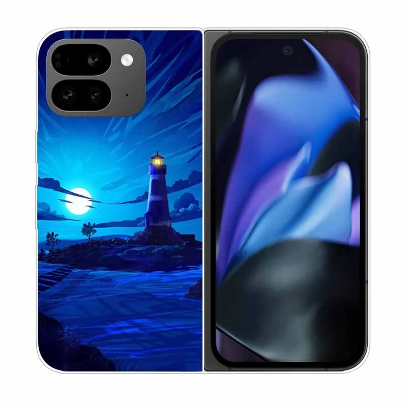 Clear Hard PC Back Cover with Cartoon Design