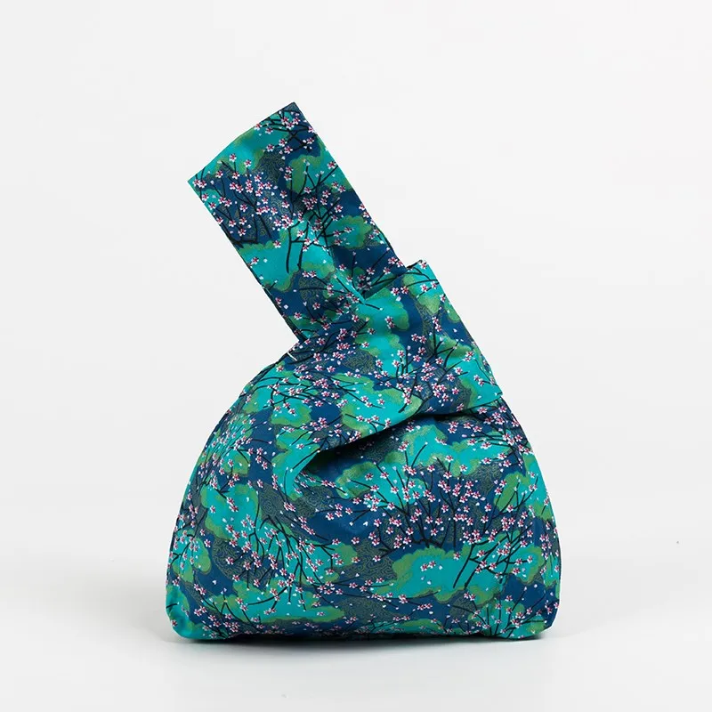 thumbnail image 1 of KOKOPEAS - Bolso de mano con nudo estilo japonés, ecológico, bohemio, reutilizable, con asa superior, para caminar, para mujer, 1 of 5