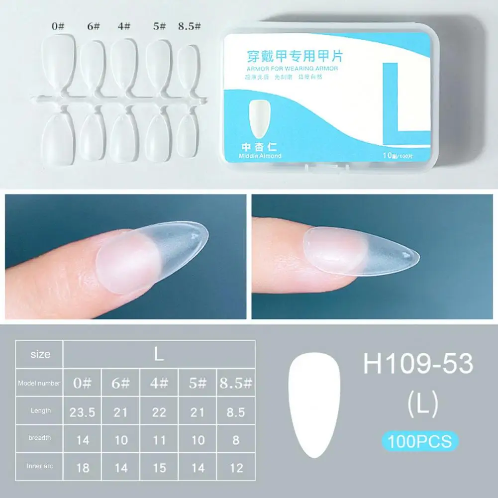 

Fake Nails for Gel Nail Polish Premium Frosted Handmade Fake Nails 100 Ultra-thin Trace-less Nail for Stunning for Long-lasting