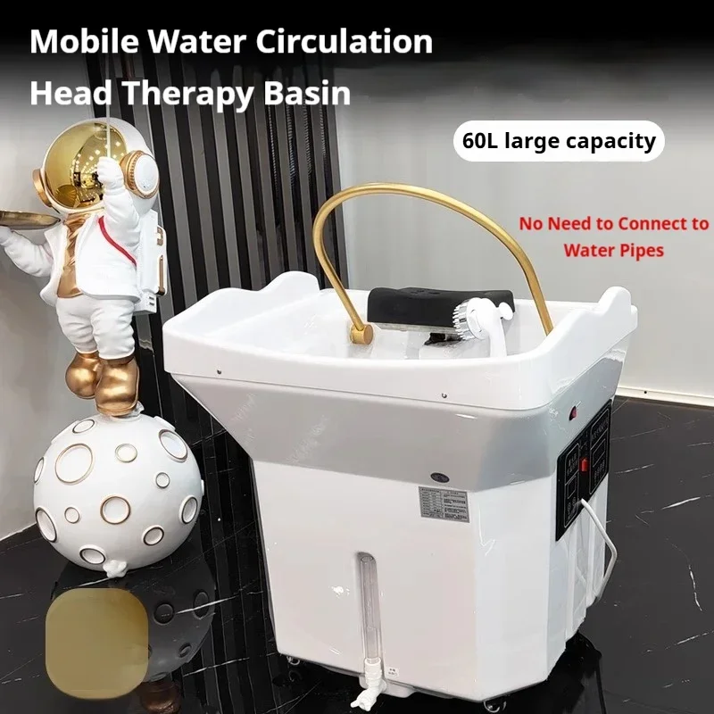 Head Spa Bed Shampoo Chair Massage Bed Adjustable Washing Hair Bowl Multifunctional Silla De Pedicure Spa Shampoo Bed