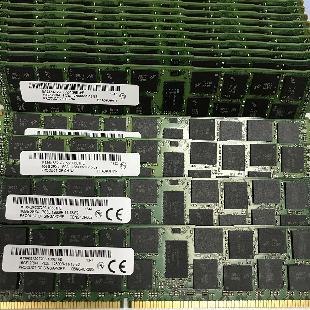 1Pcs For MT RAM 16GB 16G 2RX4 PC3L-12800R DDR3L 1600 Server Memory MT36KSF2G72PZ-1G6E1HE 4 1Pcs For MT RAM 16GB 16G 2RX4 PC3L-12800R DDR3L 1600 Server Memory MT36KSF2G72PZ-1G6E1HE - Image 2
