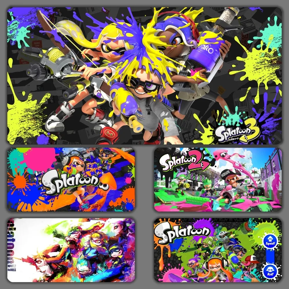 Splatoon 3 Game Mousepad Large Gaming Compute Gamer Pc Keyboard Mouse Mat