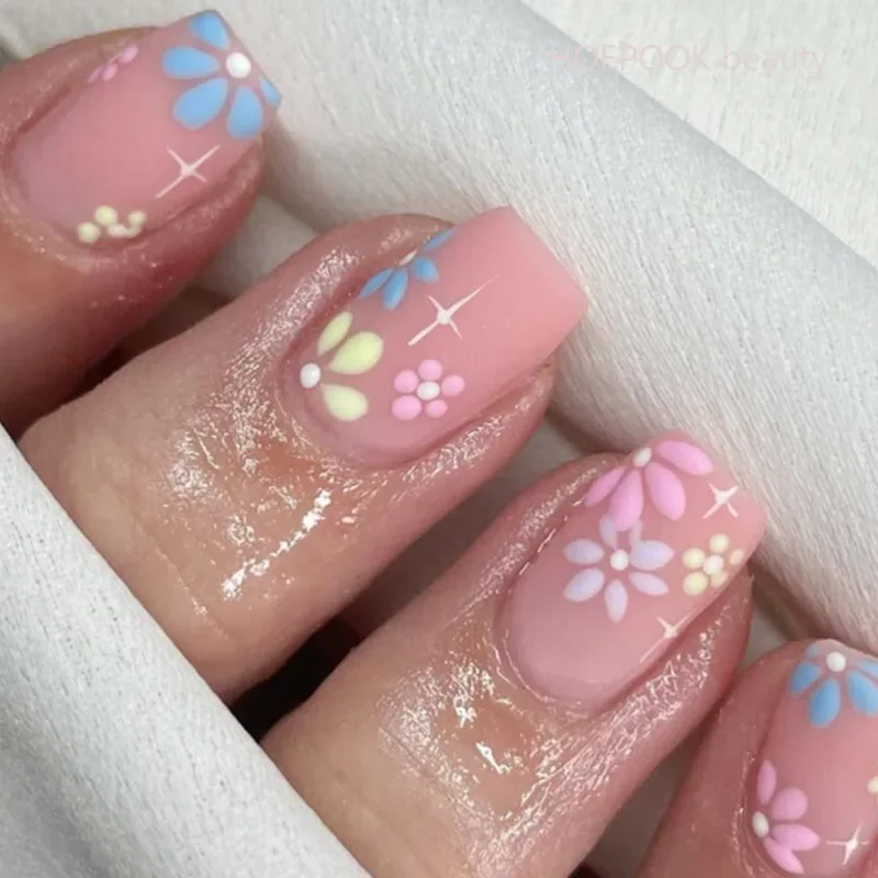 500 Stück Kurze Französische Kunstnägel – Transparent, Halbabdeckend, Verschiedene Größen Für DIY-Nageldesign