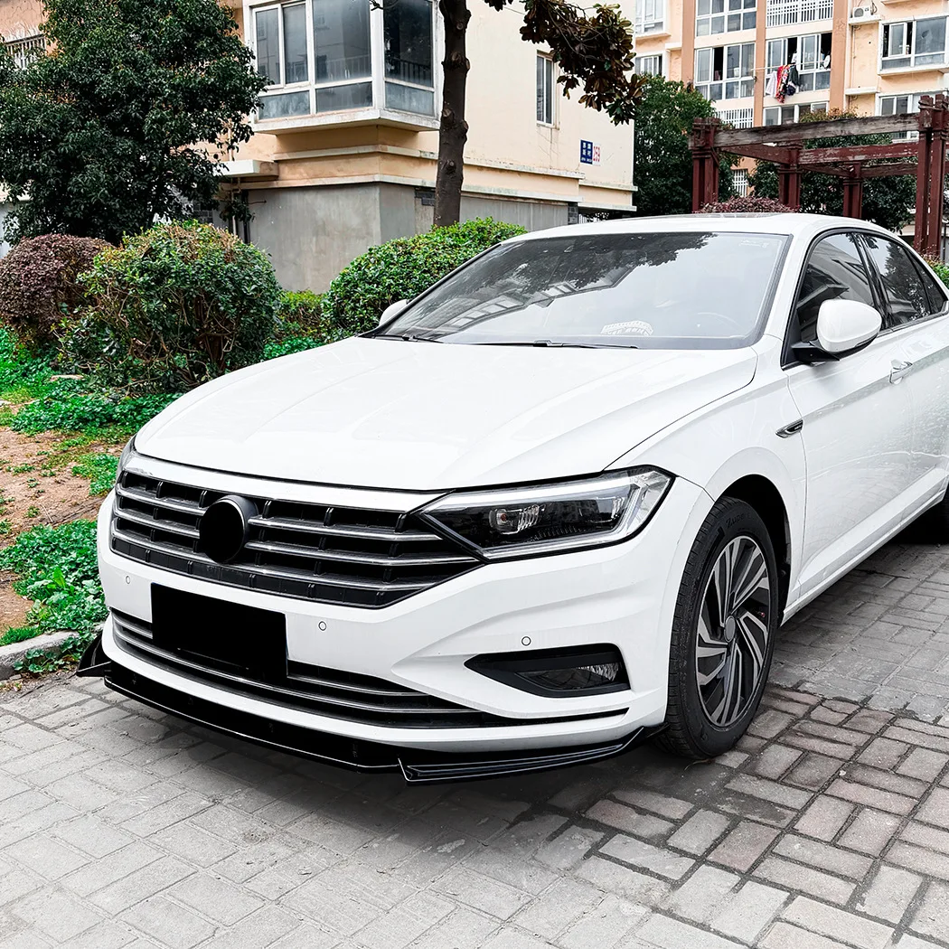 폭스바겐 제타 MK7 2019 2020 2021 2022용 자동차 프론트 범퍼 카나드 립 트림, 로워 스플리터 디퓨저 바디 키트