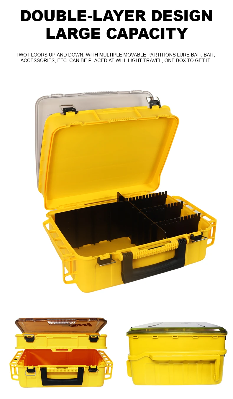 ZYZHE Fishing Tackle Box Double Layer Multifunctional Bag Live Fish Bucket Light Raft Equipment Fishing Storage Case Accessories