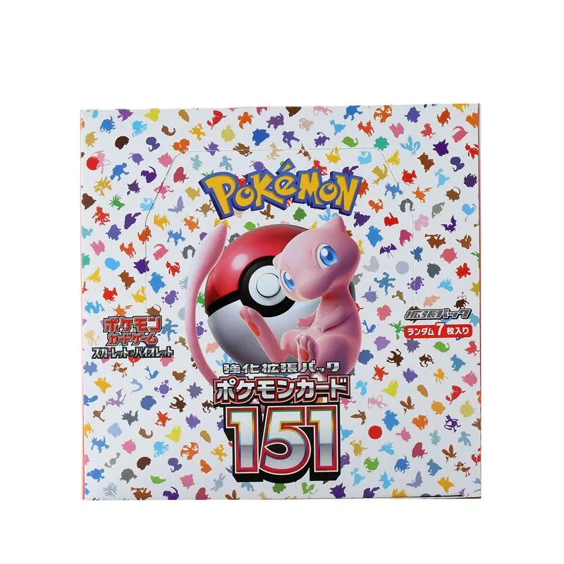 140pcs/Box Anime Pokemon Card Scarlet Violet 151 Japan SV2a
