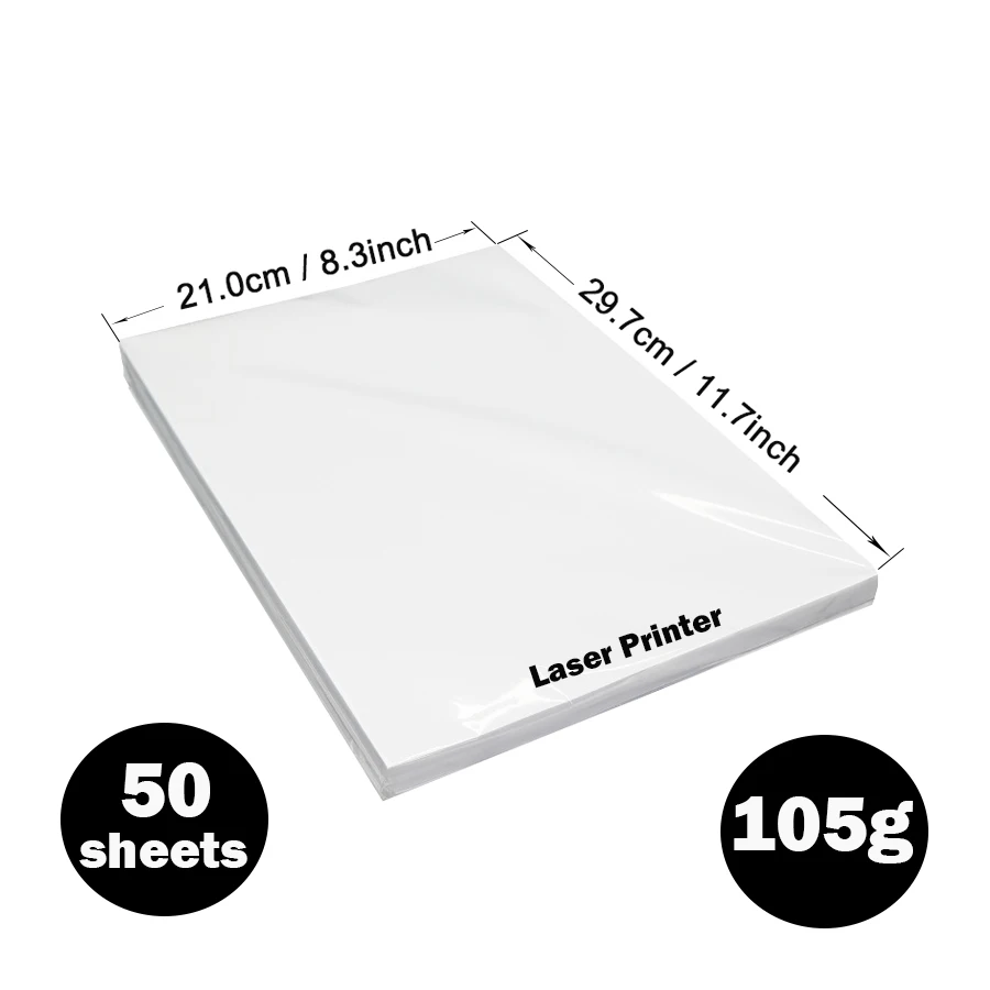 A4 Double Side High Glossy Photo Paper For Laser Printer 105g 128g 157g 200g 250g 300g Laser Printing Paper Laser Coated Paper