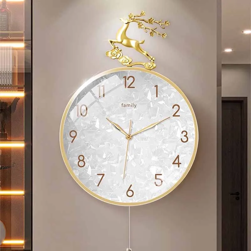 

Minimalism Living Room Wall Clocks Originality Fashion Wall Clocks Light Luxury Abstract Reloj Pared Decorativo Home Decoration