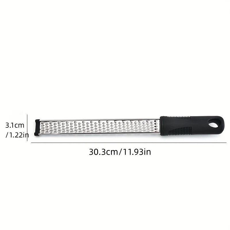 Cheese Grater Lemon Zester Grater Kitchen Grater 1pc Stainless Steel Multi Purpose Lemon Zester and Cheese Grater Effortless Ginger Shredding Vegetable Food Grating Kitchen Tool