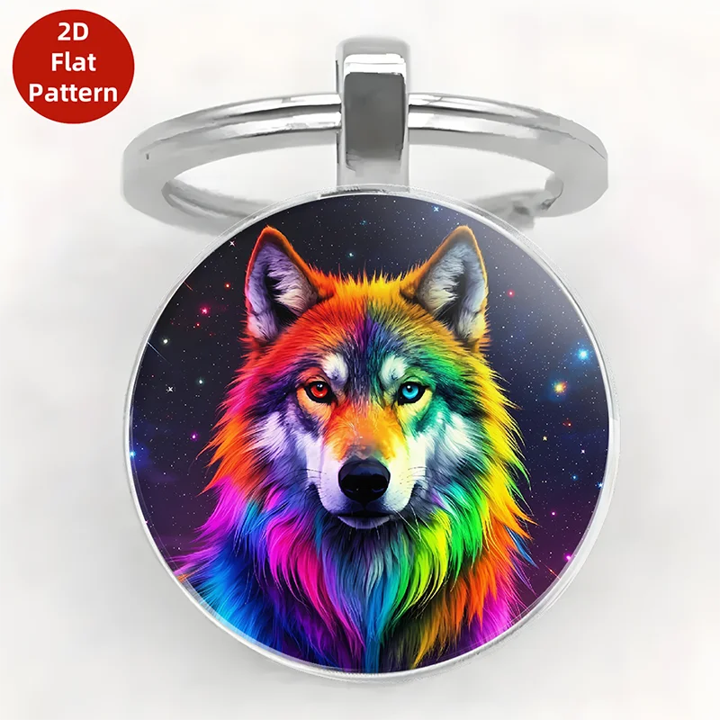 Noter 5 Stile Wolf Löwe Schlüsselanhänger Auto Rucksack Charm Anhänger Dekorieren Zubehör Flacher Schlüsselanhänger Freund Geschenk Lässiger Schmuck