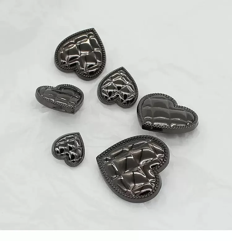Lot De 6 Boutons à Tige En Métal Argenté Avec Aigle Noirci 16 Mm