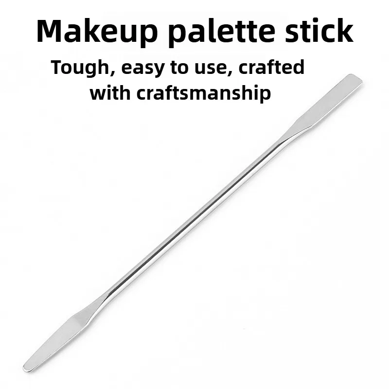 2pcs/set Stainless Steel Mixing Spatula Tool Spatuler Rod Dental Nail Art Makeup Foundation Eyeshadow Mixing Stick Color Tools 2
