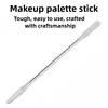 2pcs/set Stainless Steel Mixing Spatula Tool Spatuler Rod Dental Nail Art Makeup Foundation Eyeshadow Mixing Stick Color Tools 2