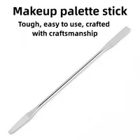2pcs/set Stainless Steel Mixing Spatula Tool Spatuler Rod Dental Nail Art Makeup Foundation Eyeshadow Mixing Stick Color Tools 2