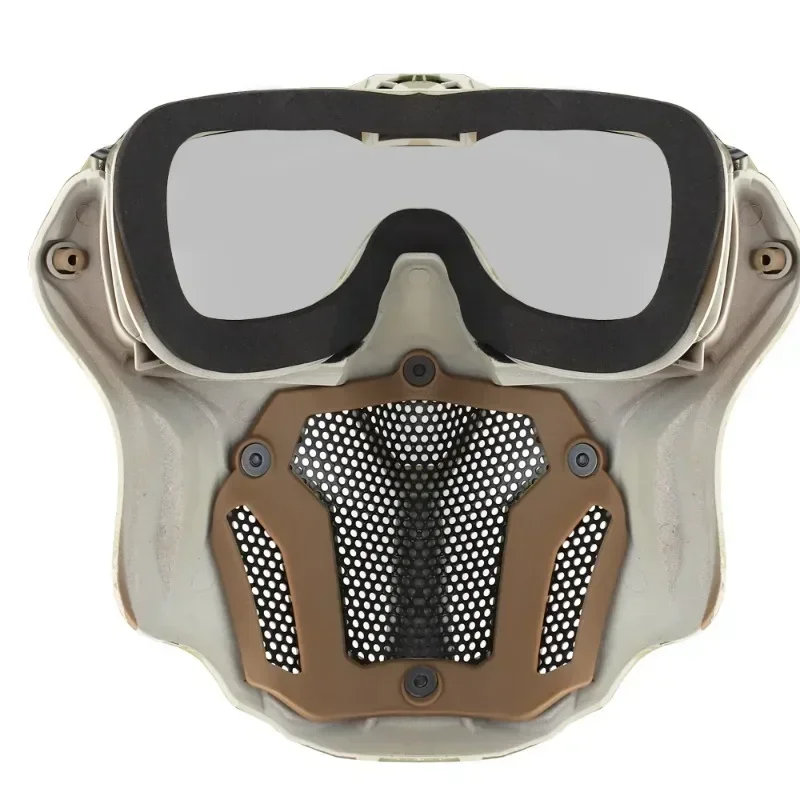 Tactical Half Face Mask Anti-fog Fan Shooting CS Wargame Protective Equipment Hunting Outdoor Gear Airsoft Paintball Accessories