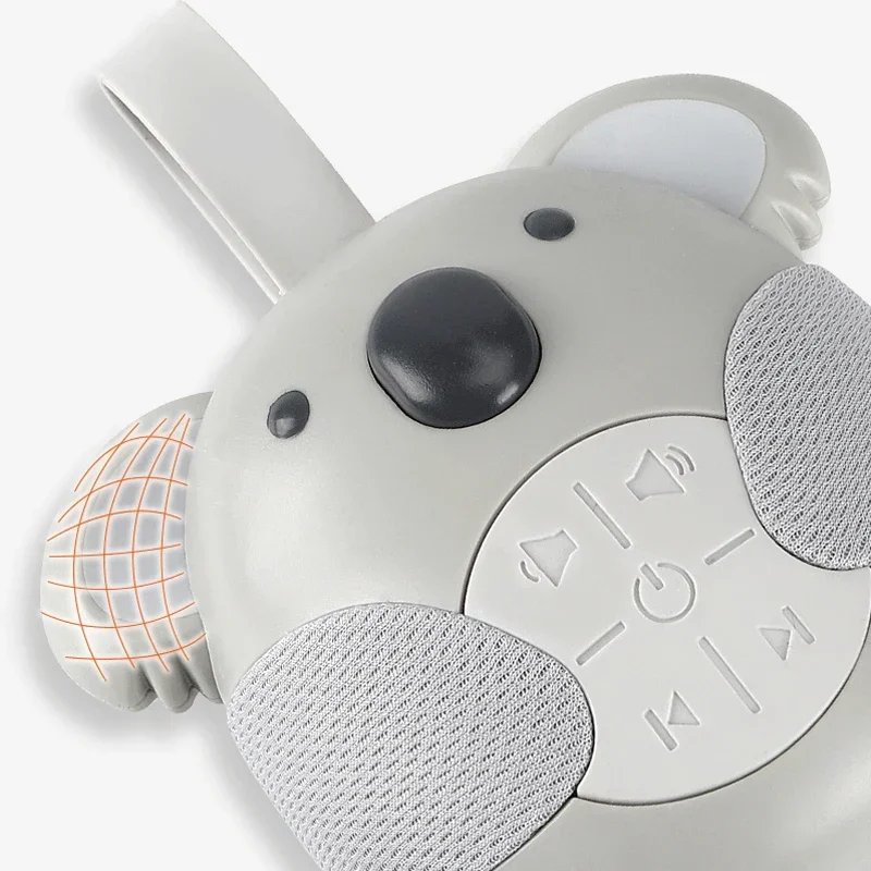 Newborn Portable Sleep Sound Machine Koala Soothing Music Player Sleep Monitor Home for Baby Room Stroller white noise machine baby monitor