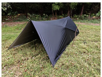 Aricxi Multifunctional Camping Tarp - Lightweight Blackout Silver Coating Sun Shade for Hammock 2