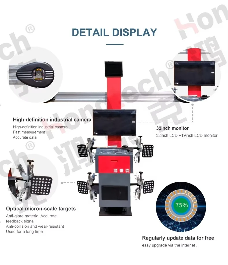 Manual Four Wheel Balancing Aligning Automotive Car Tire Aligner ...