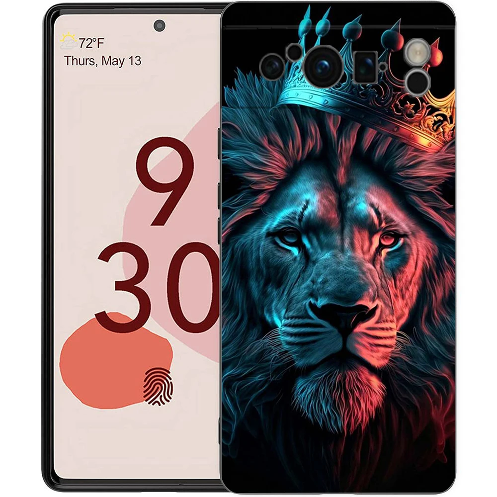 Lion Design Shockproof Soft Silicone Phone Case Cover