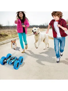 Remote Control Car Double Sided 360°Rotating RC Cars with Headlights Rechargeable Race Stunt Toy Car Christmas Birthday Gifts 6