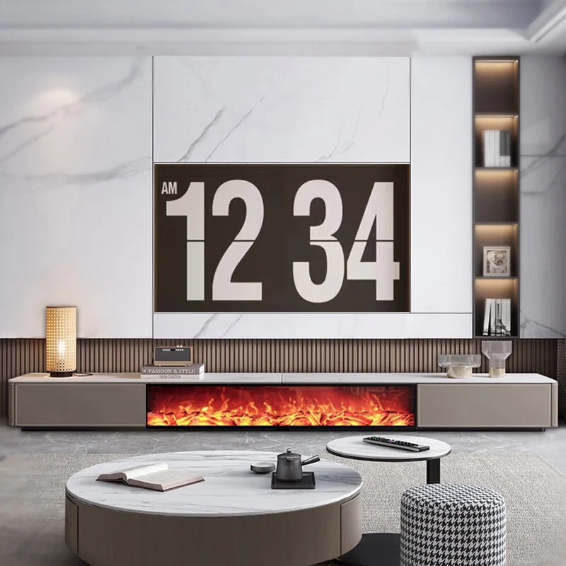 혁신적인 목재 TV 스탠드 장식품, 거실 보관, 유럽 TV 테이블 벽난로, 럭셔리 Muebles Para El Hogar 홈 가구