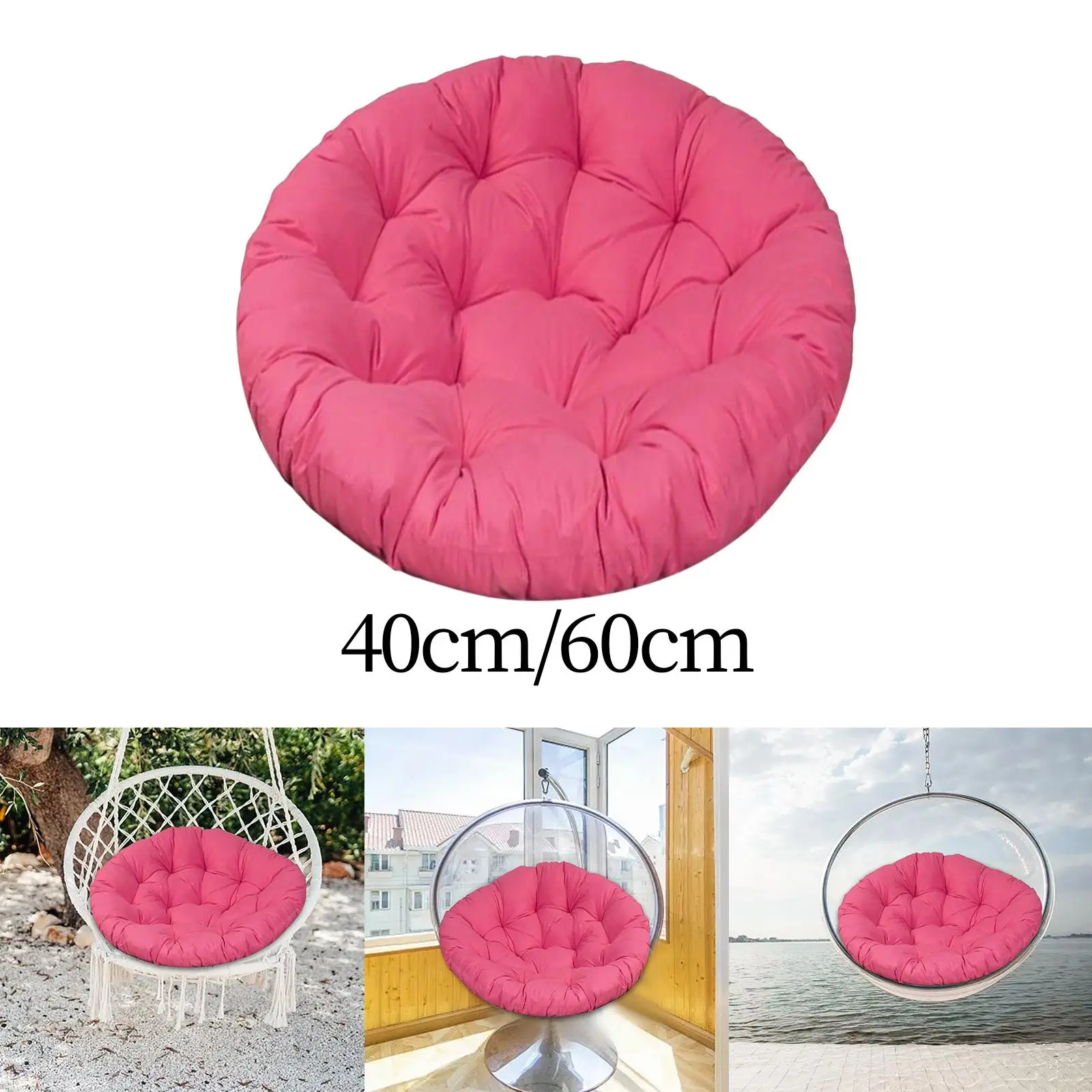 Swing Hanging Chair Cushion Round for Garden Egg Chair Rocking Chair Kitchen