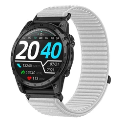 Quick - Release Breathable Nylon Watch Strap in Multiple Sizes - Quick release 26mm (Pearl white)
