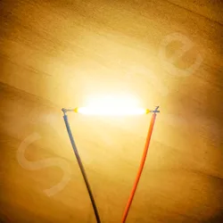10-Pack COB LED Filament Edison Bulb Lamp Components - Versatile Voltage Light Diodes Accessories - 38mm DC3V 10pcs (2700K Warm White)