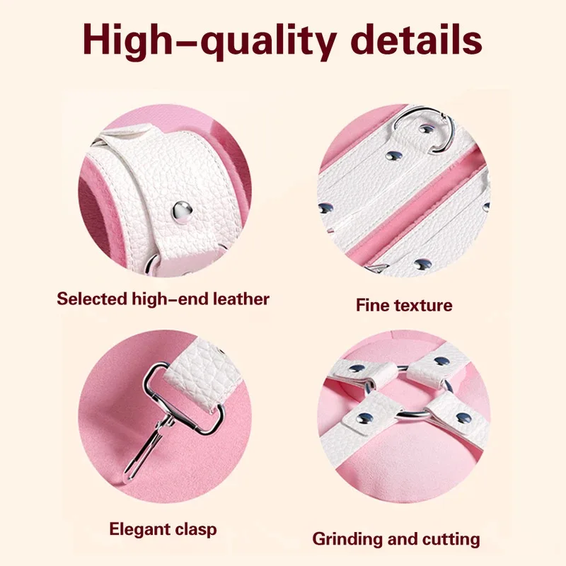 Exotische Bettsets, exotisches Spielzeug, Spiele für Erwachsene, Lederhandschellen, Peitsche, Knebel, Nippelklemmen, Produkte für Frauen_voghion.com