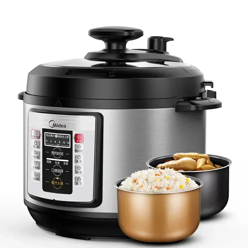Midea Electric Pressure Cooker Household Intelligent High Voltage Electric Rice Cooker 5L Kitchen Appliances