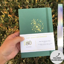 

Mysterious Eyes 180gsm Bamboo Paper Dotted Notebook A5 Fabric Hardcover BUJO Dot Grid Journal