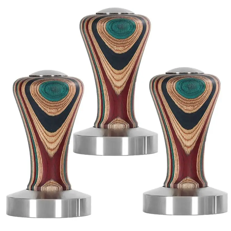 

Компрессор для кофе эспрессо, бариста из нержавеющей стали с утяжеленной пружиной, с деревянной ручкой