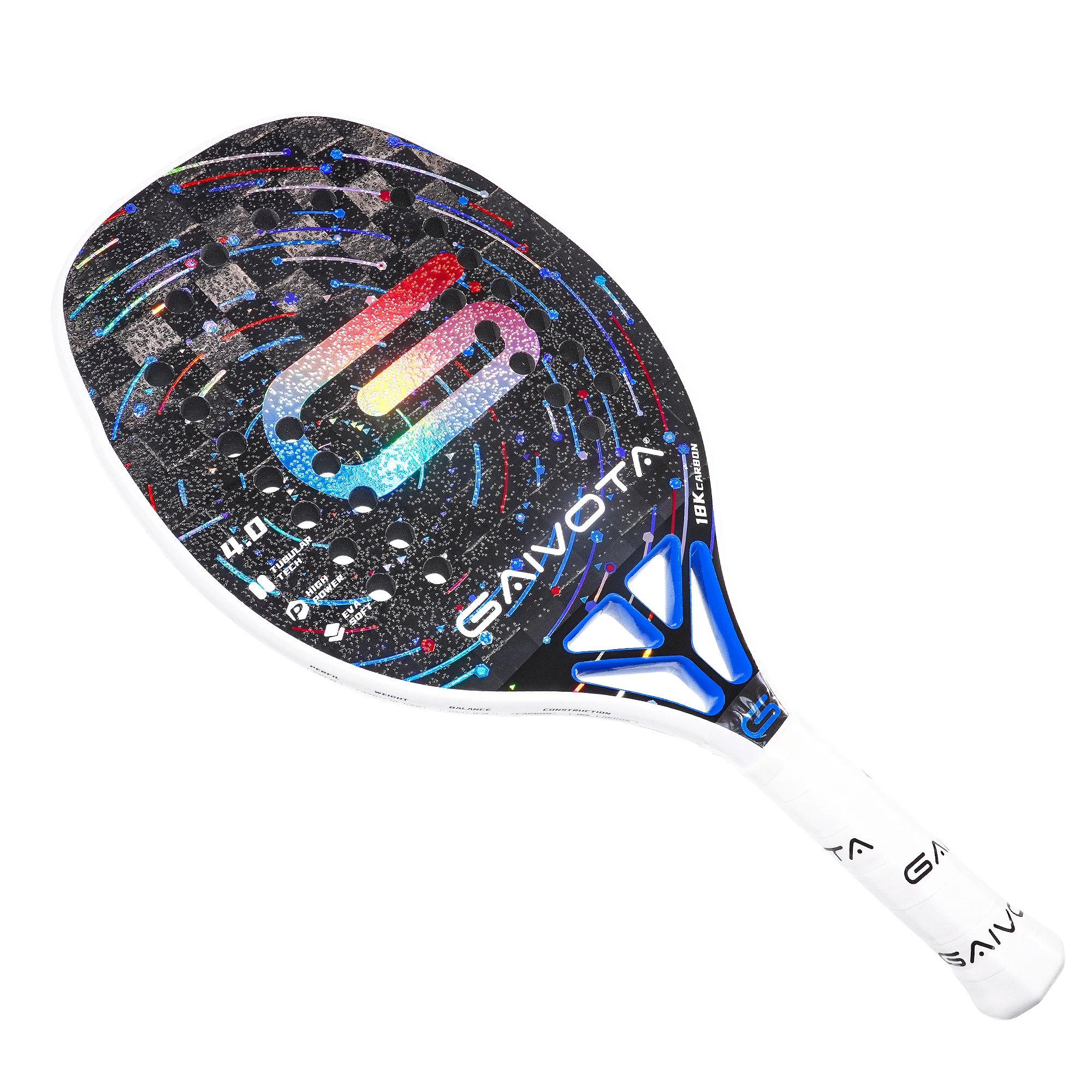 Carbon Fiber Beach Tennis Racket 18K Outdoor Sports GAIVOTA4.0 + Bag