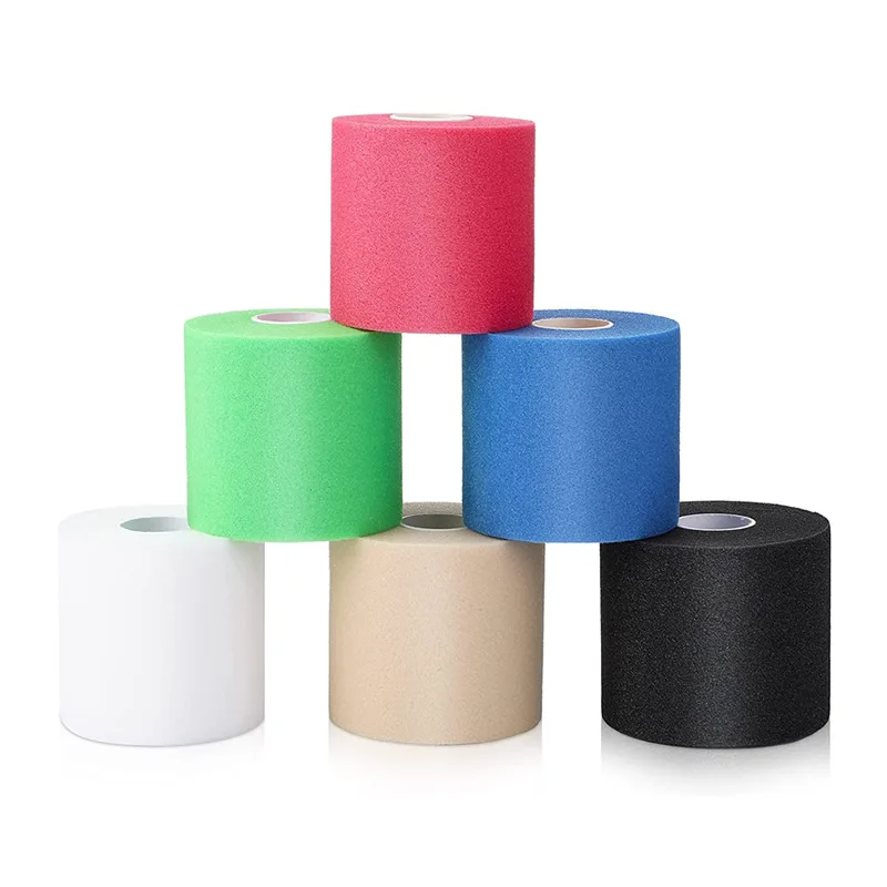 1 Roll Foam Underwrap Tape Athletic Pre wrap Tape Elastic Breathable
