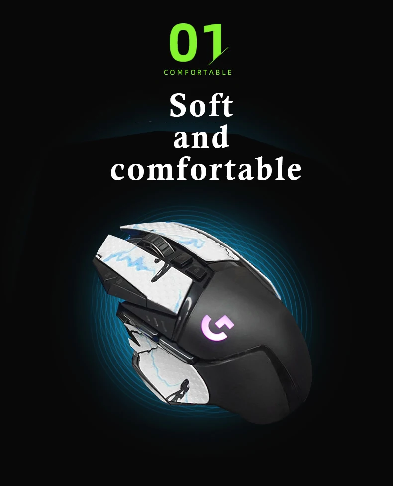 Anti Slip Mouse Grip Tape Skate Handmade Sticker Personalize Matte Material For Logitech G502