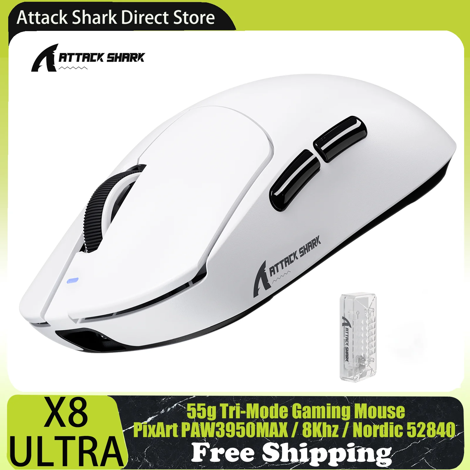 【新品】ATTACK SHARK X8PRO 無線軽量ゲーミングマウス Amazon | ATTACK SHARK X8PRO ゲーミングマウス 軽量 無線 ワイヤレス