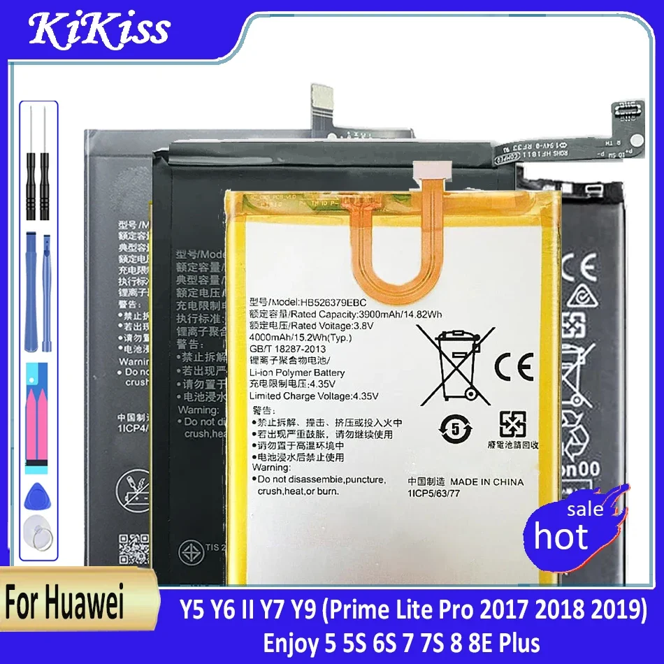 Аккумулятор для Huawei Enjoy 5, 5S, 6S, 7, 7S, 8, 8E Plus, Y5, Y6 Ii, Y7, Y9 Prime. Легкий. Pro .2017. 2018 2019, GT3, GR3, GR5, GPlay Аккумулятор для Huawei Enjoy 5, 5S, 6S, 7, 7S, 8, 8E Plus, Y5, Y6 Ii, Y7, Y9 Prime. Легкий. Pro .2017. 2018 2019, GT3, GR3, GR5, GPlay