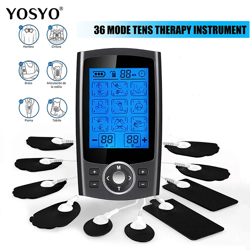 

EMS Muscle Stimulator 36 Mode Tens Acupuncture and Moxibustion Point Dredging Instrument Pulse Electric Massager