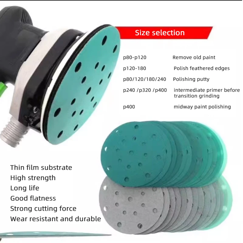 Sanding Discs Sandpaper Set Polish Sand Paper Sandpaper Tools Sander Pads for 6-inch Round Abrasive Polish Automotive Plaster